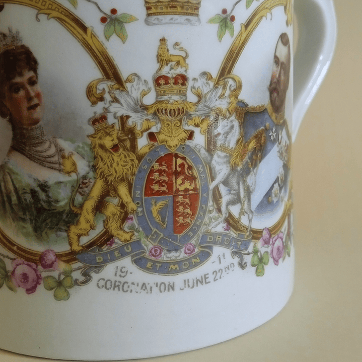 Tazón conmemorativo Coronación Rey Jorge V · 1911 3