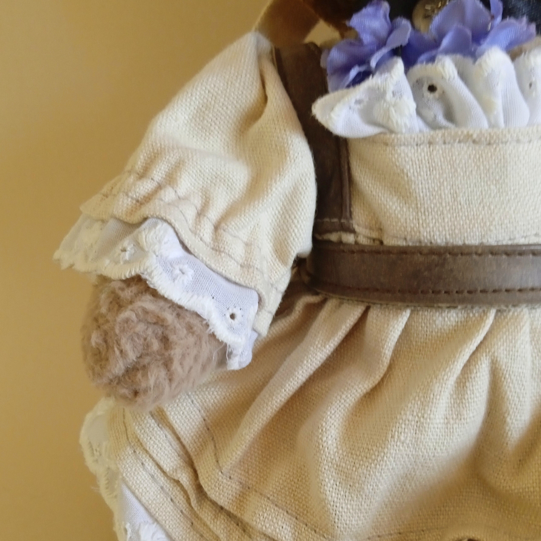 Peluche vintage alemán con traje típico bávaro · G. Wurm - años 80 4