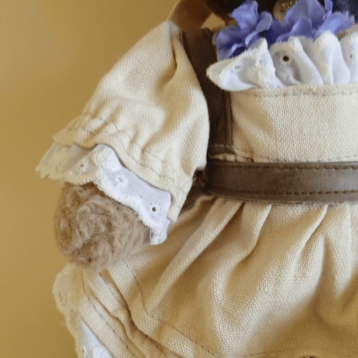 Peluche vintage alemán con traje típico bávaro · G. Wurm - años 80 4