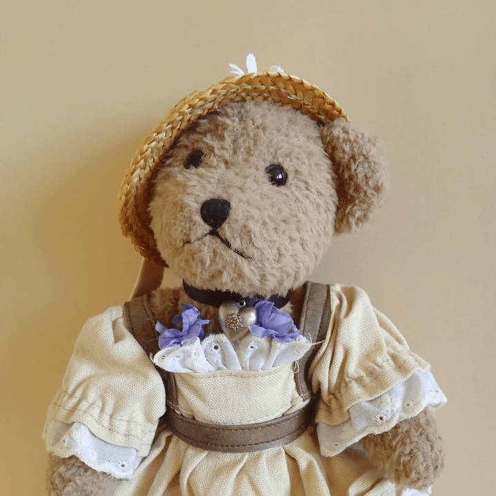 Peluche vintage alemán con traje típico bávaro · G. Wurm - años 80 2