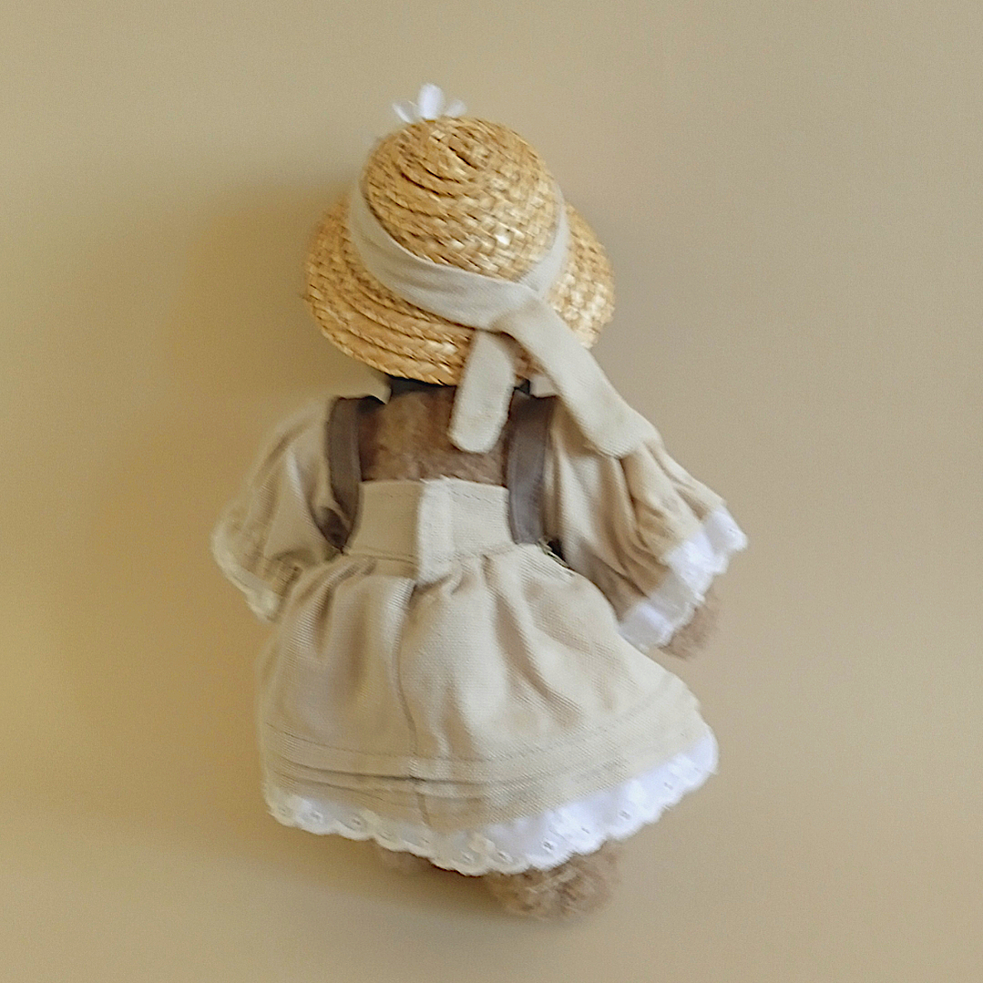 Peluche vintage alemán con traje típico bávaro · G. Wurm - años 80 6