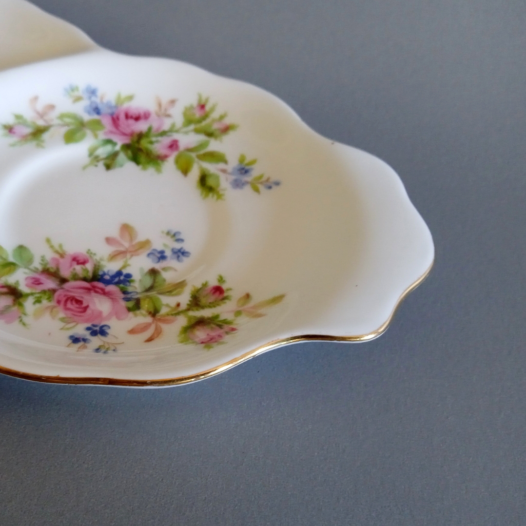 Plato para snack de porcelana · Inglaterra 1955-60 4