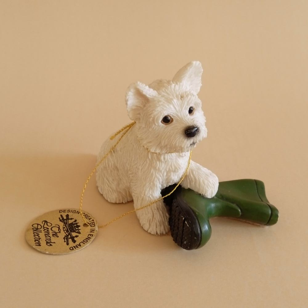 Figura decorativa inglesa de perro Westie · The Leonardo Collection 1