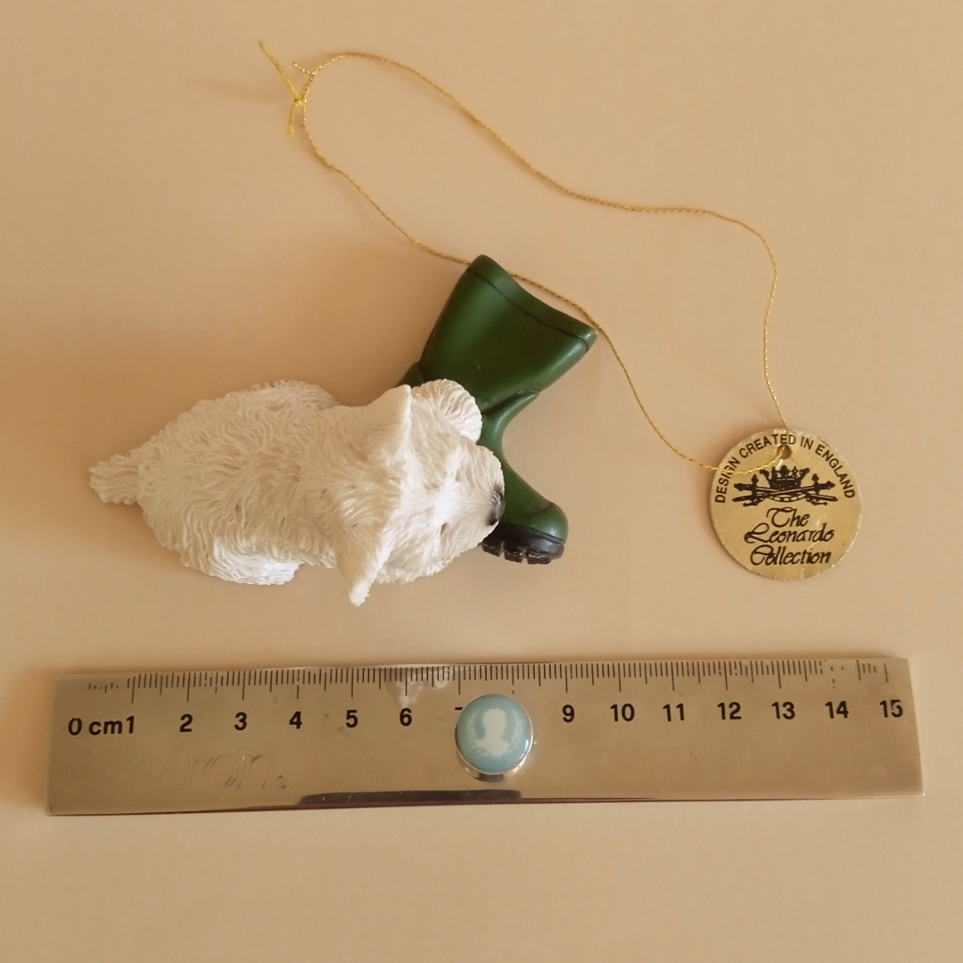 Figura decorativa inglesa de perro Westie · The Leonardo Collection 7