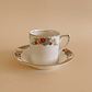 Taza y plato de café ingleses Alfred Meakin – vajilla hotelera histórica (ca. 1920) - Miniatura 3