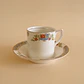 Taza y plato de café ingleses Alfred Meakin – vajilla hotelera histórica (ca. 1920) - Miniatura 2