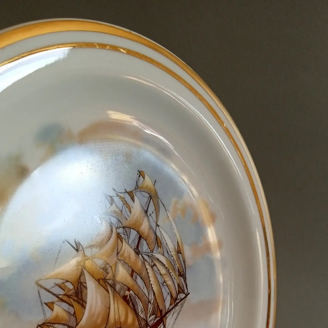Plato decorativo náutico Churchill – Velero clásico 3