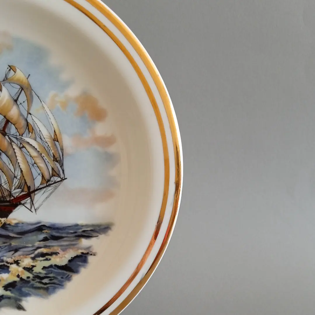 Plato decorativo náutico Churchill – Velero clásico 7