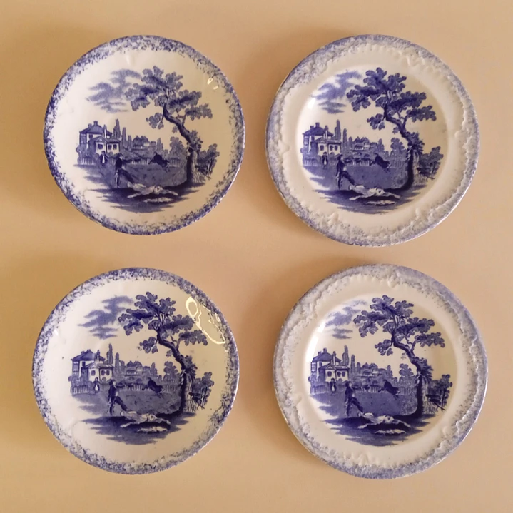 Set 4 platitos Ridgways antiguos (Inglaterra) – 1920  1