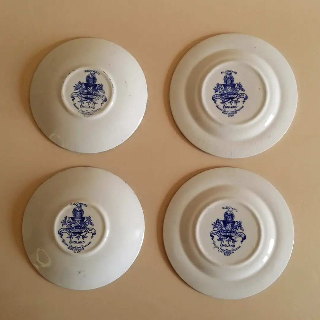 Set 4 platitos Ridgways antiguos (Inglaterra) – 1920  4
