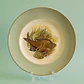 Par de platos decorativos europeos vintage · motivo de peces - Miniatura 3