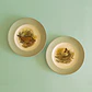 Par de platos decorativos europeos vintage · motivo de peces - Miniatura 1