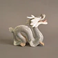 Pareja de dragones orientales de cerámica esmaltada - Japón - Miniatura 3