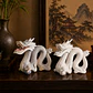Pareja de dragones orientales de cerámica esmaltada - Japón - Miniatura 8