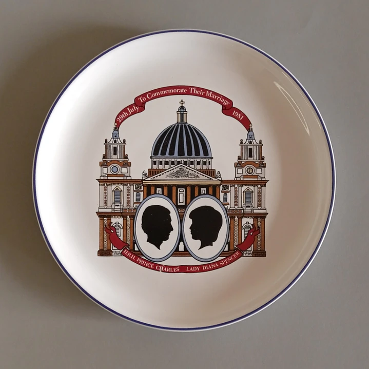Set de Platos Conmemorativos Boda Príncipe Carlos y Lady Diana 3