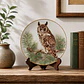 Plato decorativo Limoges Haviland “Long-eared Owl” • Francia 1984 - Miniatura 7