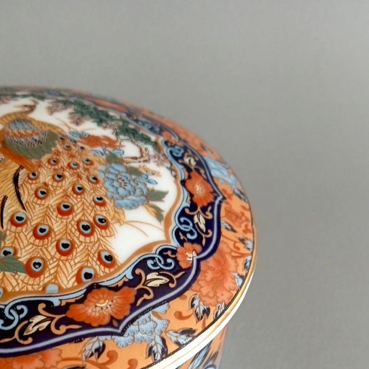 Joyero de porcelana japonesa estilo Kutani • años 70 6