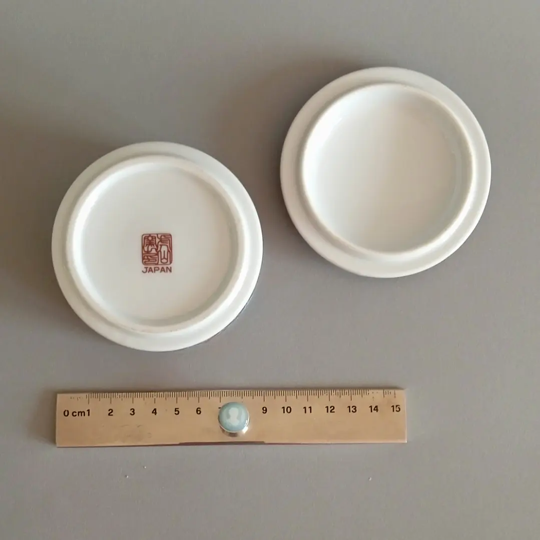 Joyero de porcelana japonesa estilo Kutani • años 70 7