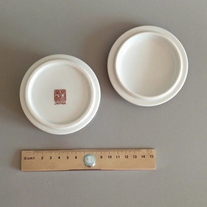 Joyero de porcelana japonesa estilo Kutani • años 70 7