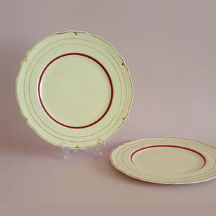 Pareja de platos de postre ingleses Grindley 