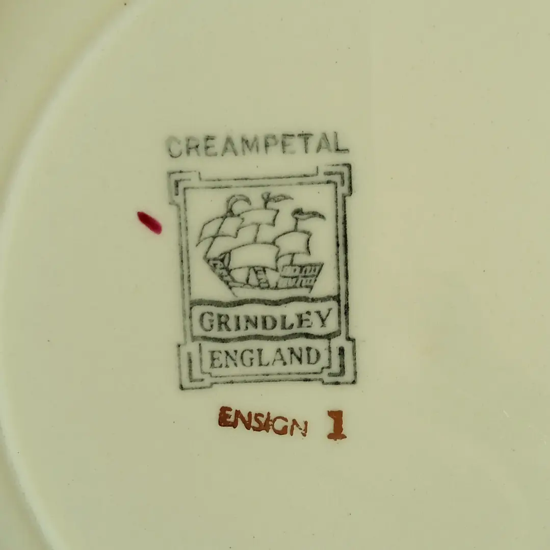 Pareja de platos de postre ingleses Grindley 