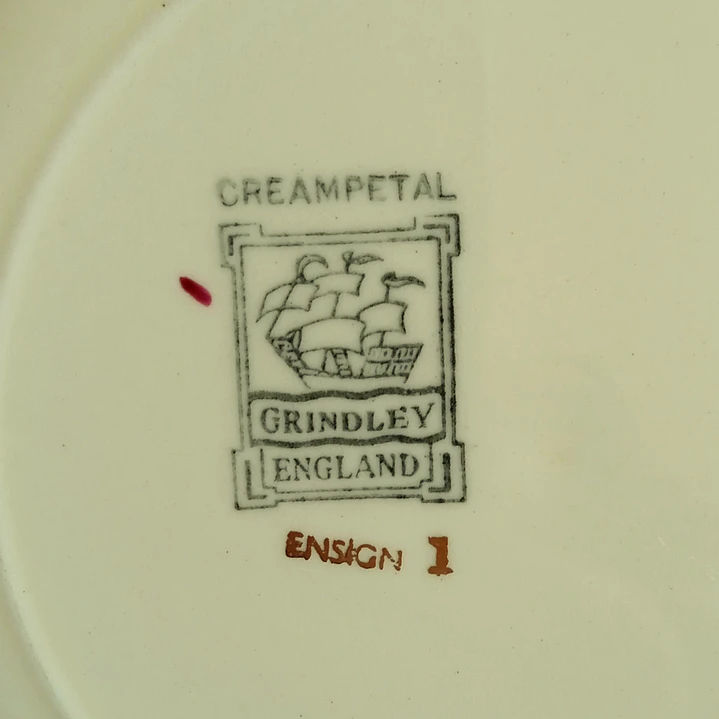 Pareja de platos de postre ingleses Grindley 