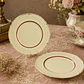 Pareja de platos de postre ingleses Grindley 