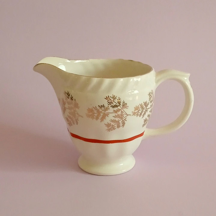 Lechero inglés Staffordshire Tea Set • Años 50 1
