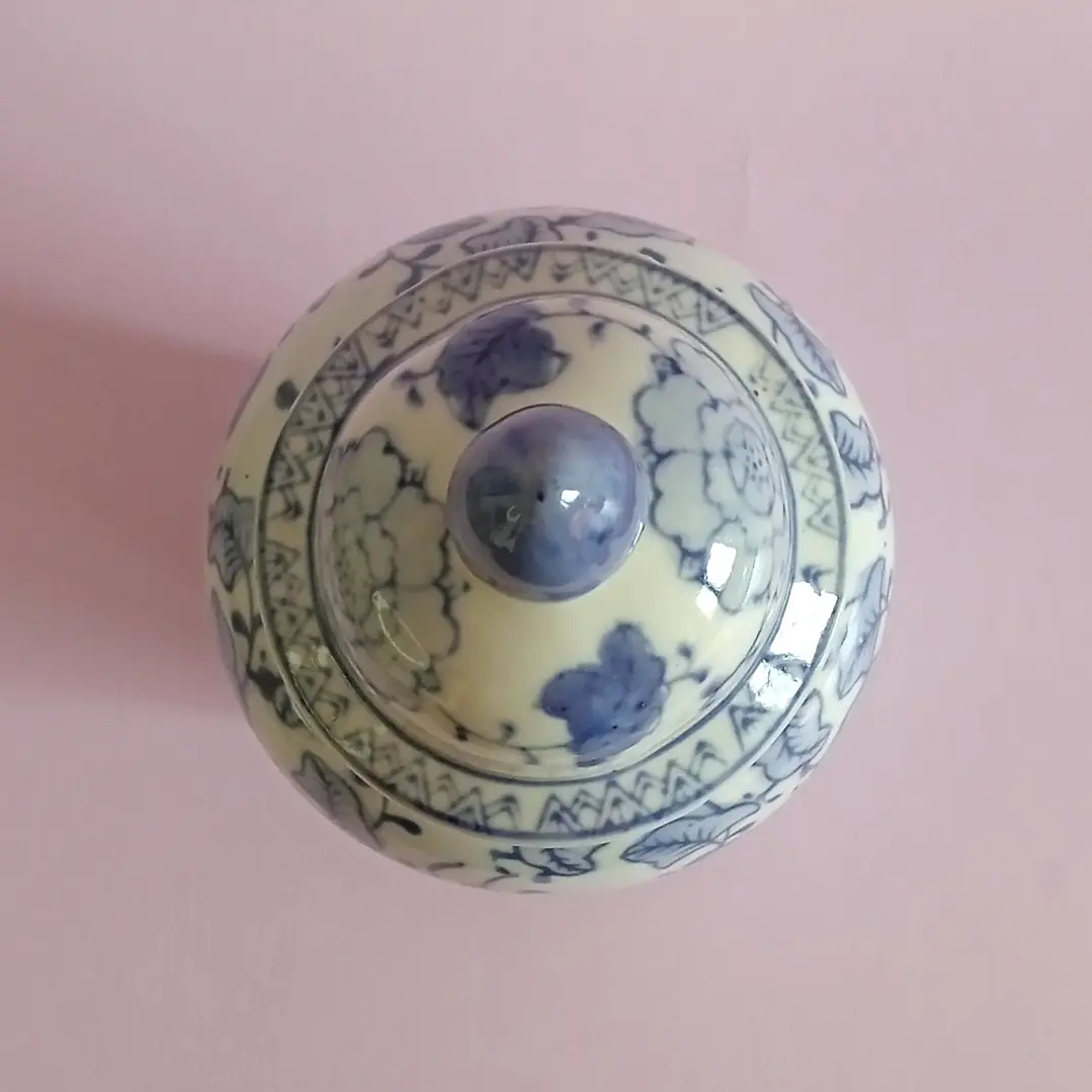 Jarrón de porcelana europeo tipo ginger jar 4