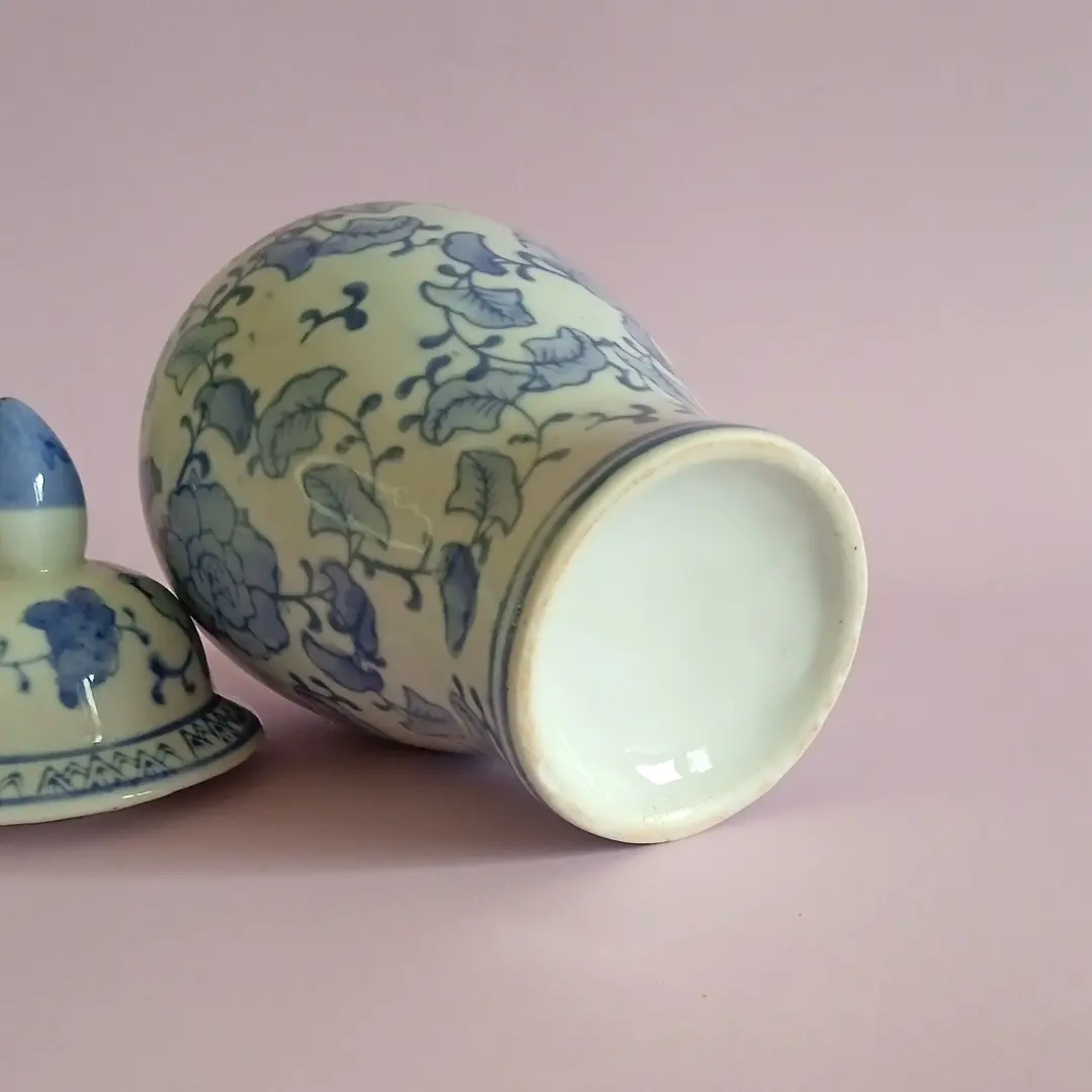 Jarrón de porcelana europeo tipo ginger jar 5