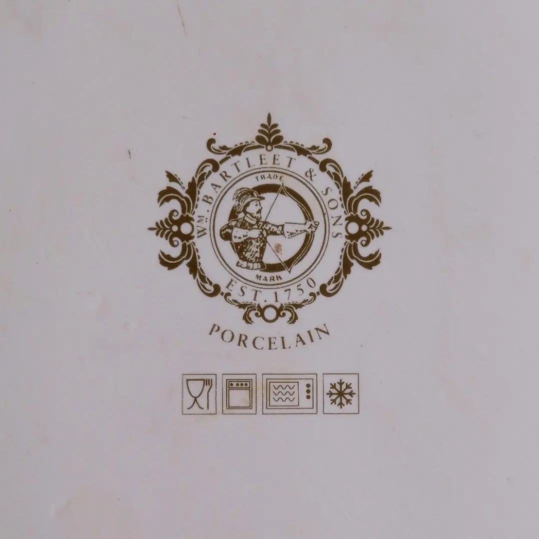 Fuente para tarta de porcelana inglesa WM Bartleet & Sons 3
