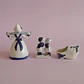 Set de 3 figuras vintage holandesas estilo Delft - Miniatura 4