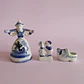 Set de 3 figuras vintage holandesas estilo Delft - Miniatura 1