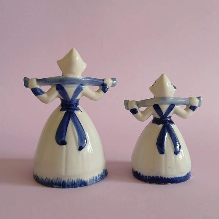 Set de 3 figuras vintage holandesas estilo Delft 6