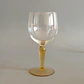 Par de pequeñas copas de cristal soplado europeo vintage • color champagne - Miniatura 4