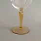 Par de pequeñas copas de cristal soplado europeo vintage • color champagne - Miniatura 5