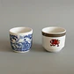 Dos copas para huevo británicas de loza - Miniatura 1