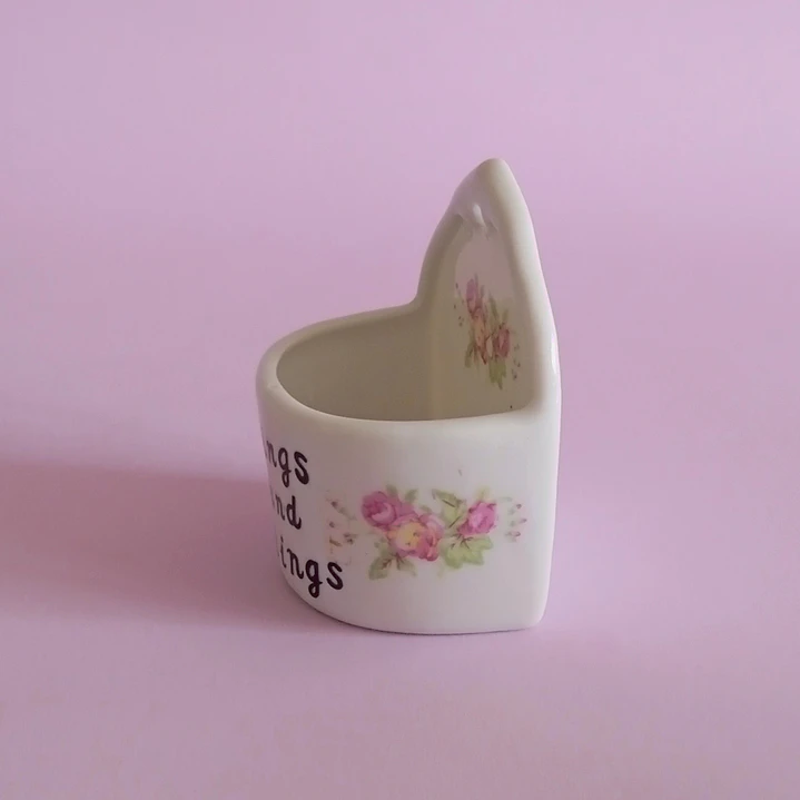 Canastillo de pared de porcelana japonesa  • años 60 4