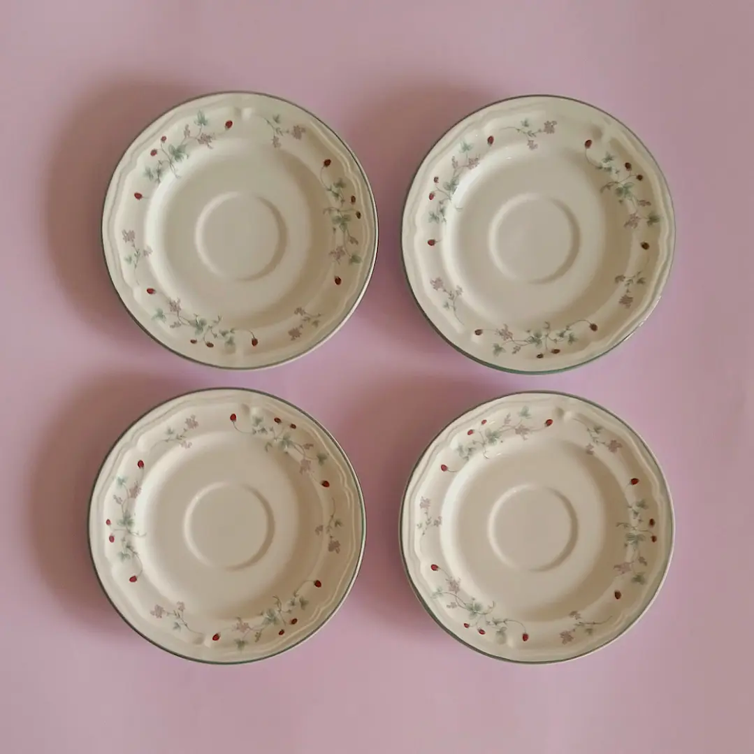 Juego de 4 dúos de té vintage Summer Fruit  8