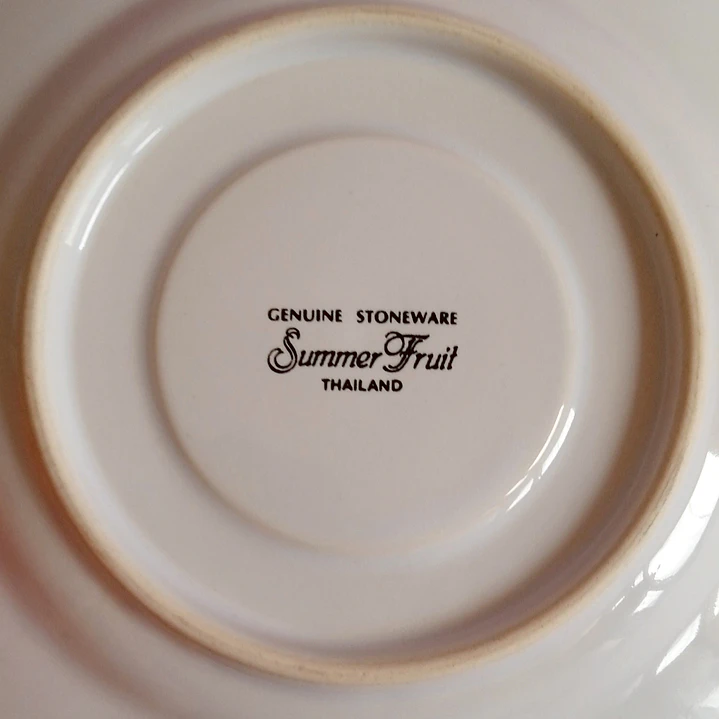 Juego de 4 dúos de té vintage Summer Fruit  4