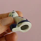 Par de miniaturas de gatitos en porcelana y cerámica enlozada - Miniatura 7
