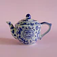 Juego de té chino en miniatura de porcelana vintage - Miniatura 4