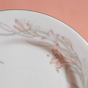 Juego de 3 platos de pan • porcelana china vintage