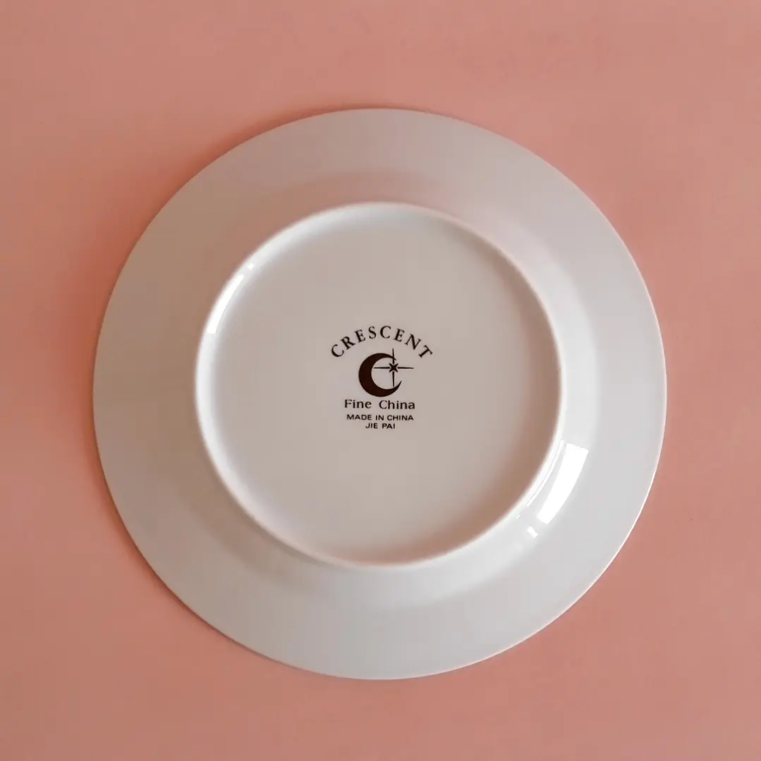 Juego de 3 platos de porcelana Crescent • 20 cm 5