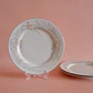 Juego de 3 platos de porcelana Crescent • 20 cm - Miniatura 1