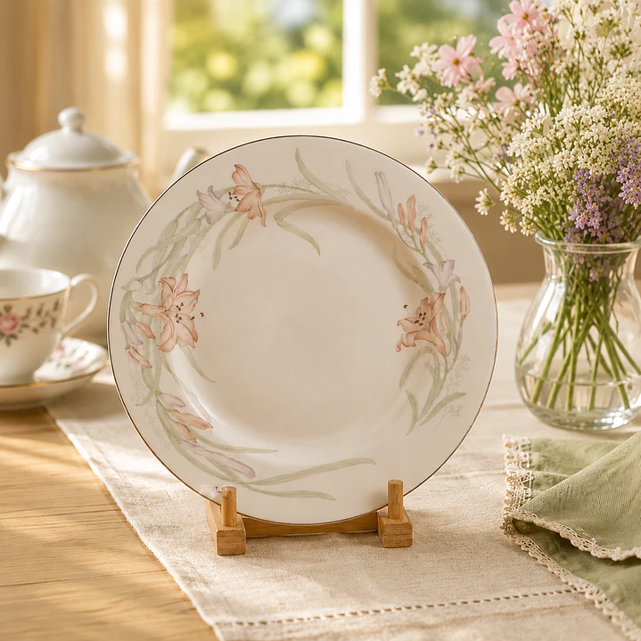 Juego de 3 platos de porcelana Crescent • 20 cm 6