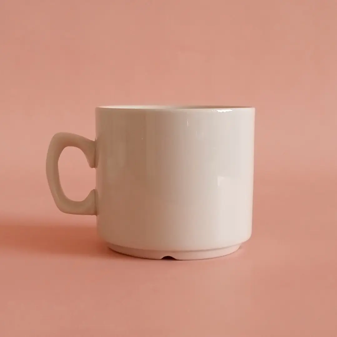 Dúo de café decorativo de porcelana italiana • con detalle 3