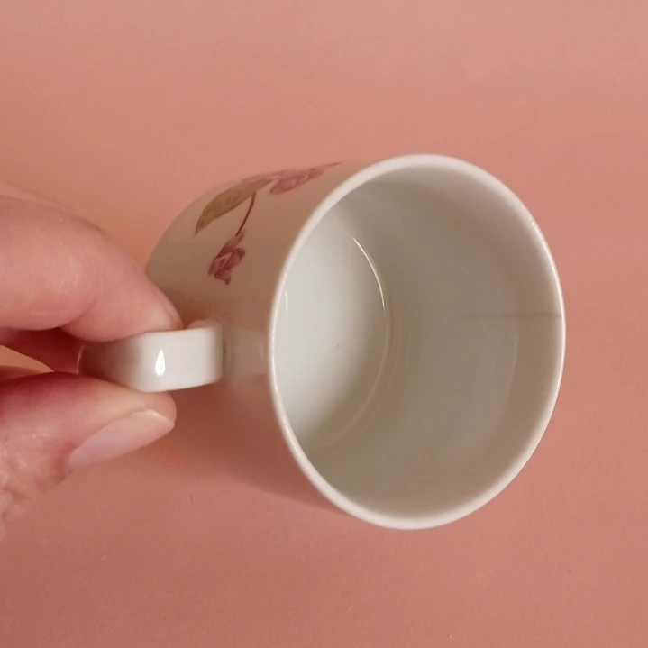 Dúo de café decorativo de porcelana italiana • con detalle 6