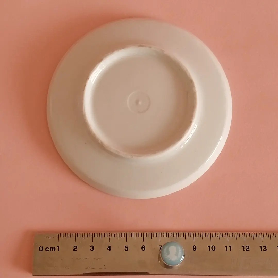 Dúo de café decorativo de porcelana italiana • con detalle 8