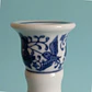 Candelero vintage de porcelana estilo oriental • azul y blanco - Miniatura 5